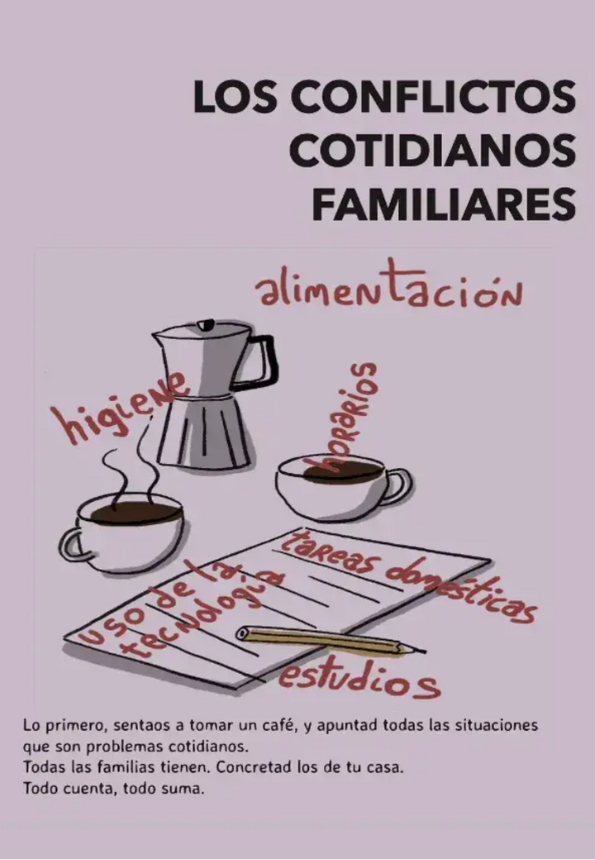 Los conflictos cotidianos familiares