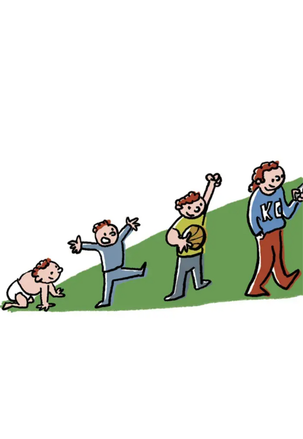 Evolución del niño: etapas de crecimiento desde el gateo hasta la adolescencia