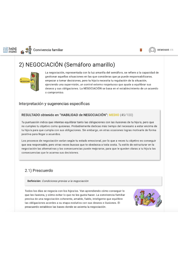 Negociación - Semáforo amarillo: interpretación y sugerencias específicas